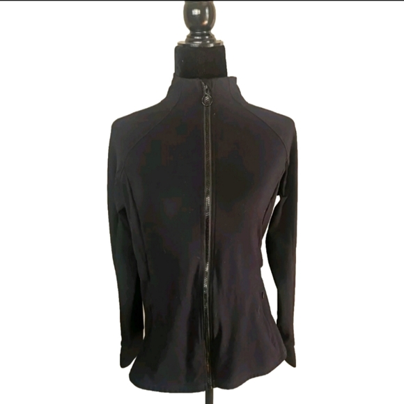 Fabletics Womens Black Trinity Performance Jacket  Lightweight Athletic Jacket M - Picture 4 of 13